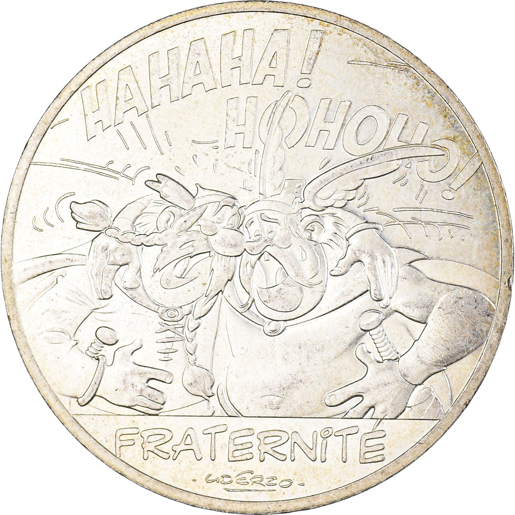 Francia, 10 Euro, Astérix Fraternité (Astérix chez les belges), 2015, Paris