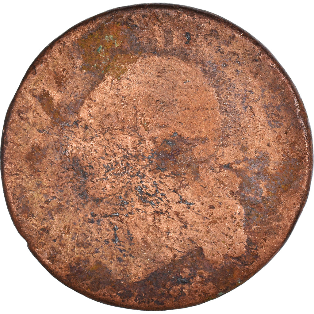 Monnaie, France, Louis XVI, Sol, B, Cuivre, Gadoury:350