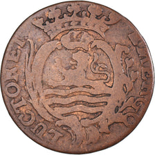Moeda, Países Baixos, ZEELAND, Duit, 1766, Middelbourg, VF(20-25), Cobre