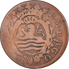 Moneta, Holandia, ZEELAND, Duit, 1776, Middelbourg, VF(20-25), Miedź, KM:101.1
