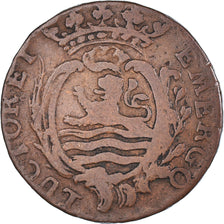 Coin, Netherlands, ZEELAND, Duit, 1766, Middelbourg, VF(30-35), Copper, KM:101.1