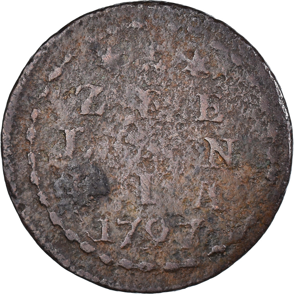 Monnaie, Pays-Bas, ZEELAND, Duit, 1797, Middelbourg, B+, Cuivre, KM:105