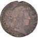 Monnaie, France, Louis XV, 1/2 Sol à la vieille tête, 177[?], Metz, TB