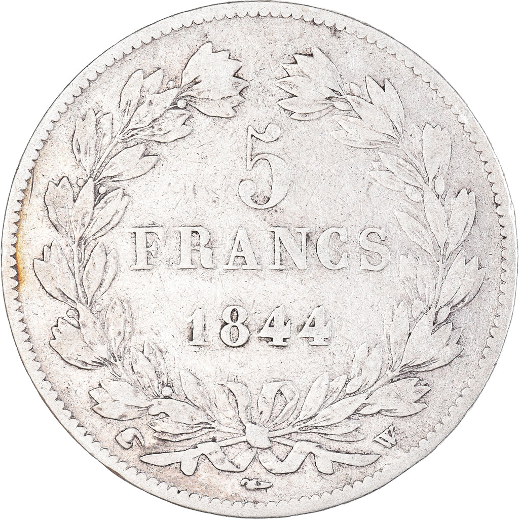 Coin, France, Louis-Philippe, 5 Francs, 1844, Lille, VF(30-35), Silver