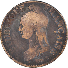Moneta, Francia, Dupré, 5 Centimes, AN 5, Paris, MB, Bronzo, KM:640.1