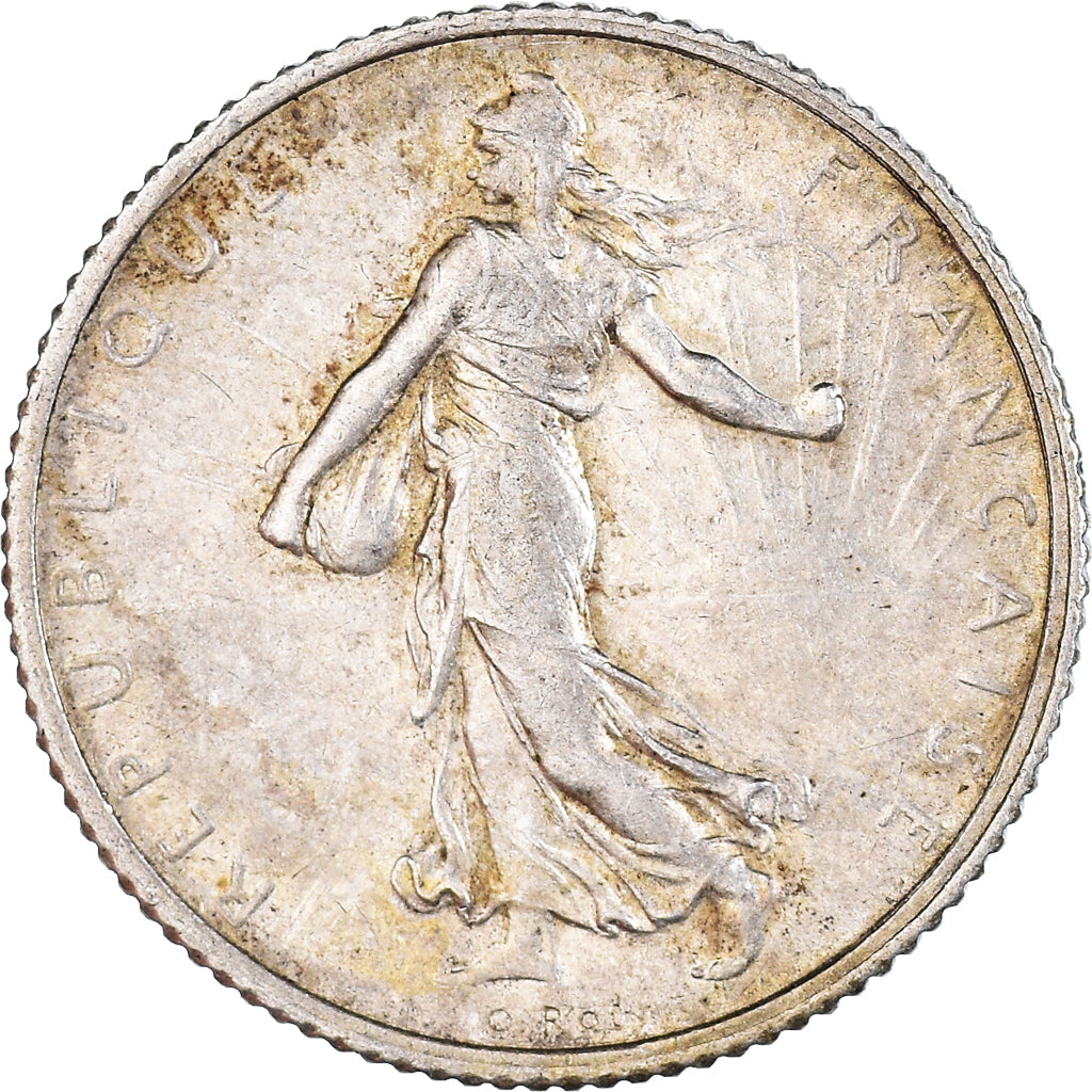 Moneta, Francia, Semeuse, Franc, 1920, Paris, BB, Argento, KM:844.1, Gadoury:467