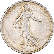 Moneta, Francia, Semeuse, Franc, 1920, Paris, BB, Argento, KM:844.1, Gadoury:467