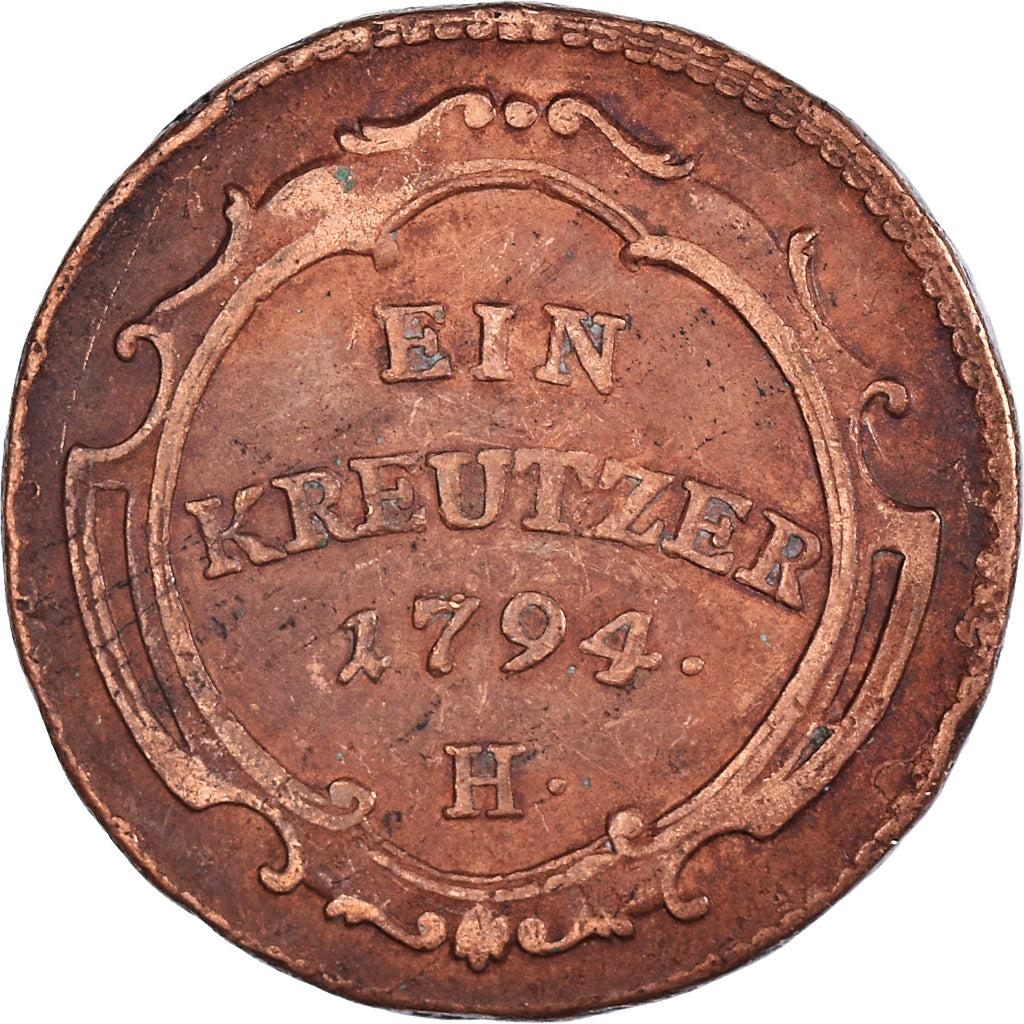 Moneta, Austria, Franz II (I), 20 Kreuzer, 1794, EF(40-45), Srebro, KM:2139