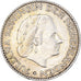 Coin, Netherlands, Juliana, Gulden, 1957, Utrecht, EF(40-45), Silver, KM:184