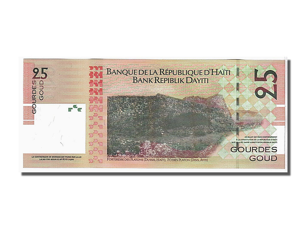 Geldschein, Haiti, 25 Gourdes, 2004, UNZ