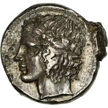 Moeda, Sicília, Leontini, Apollo, Tetradrachm, 430-425, AU(50-53), Prata