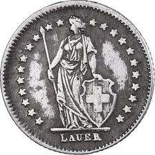 Coin, Switzerland, 1/2 Franc, 1888, Bern, fausse monnaie, EF(40-45), Silver