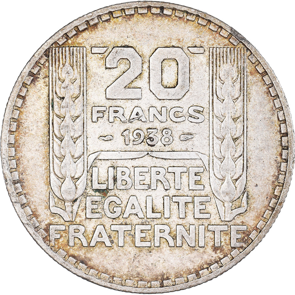 Coin, France, Turin, 20 Francs, 1938, Paris, AU(50-53), Silver, KM:879