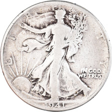Coin, United States, Walking Liberty Half Dollar, Half Dollar, 1941, U.S. Mint