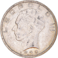 Munten, België, Leopold III, 50 Francs, 50 Frank, 1940, Brussels, ZF, Zilver