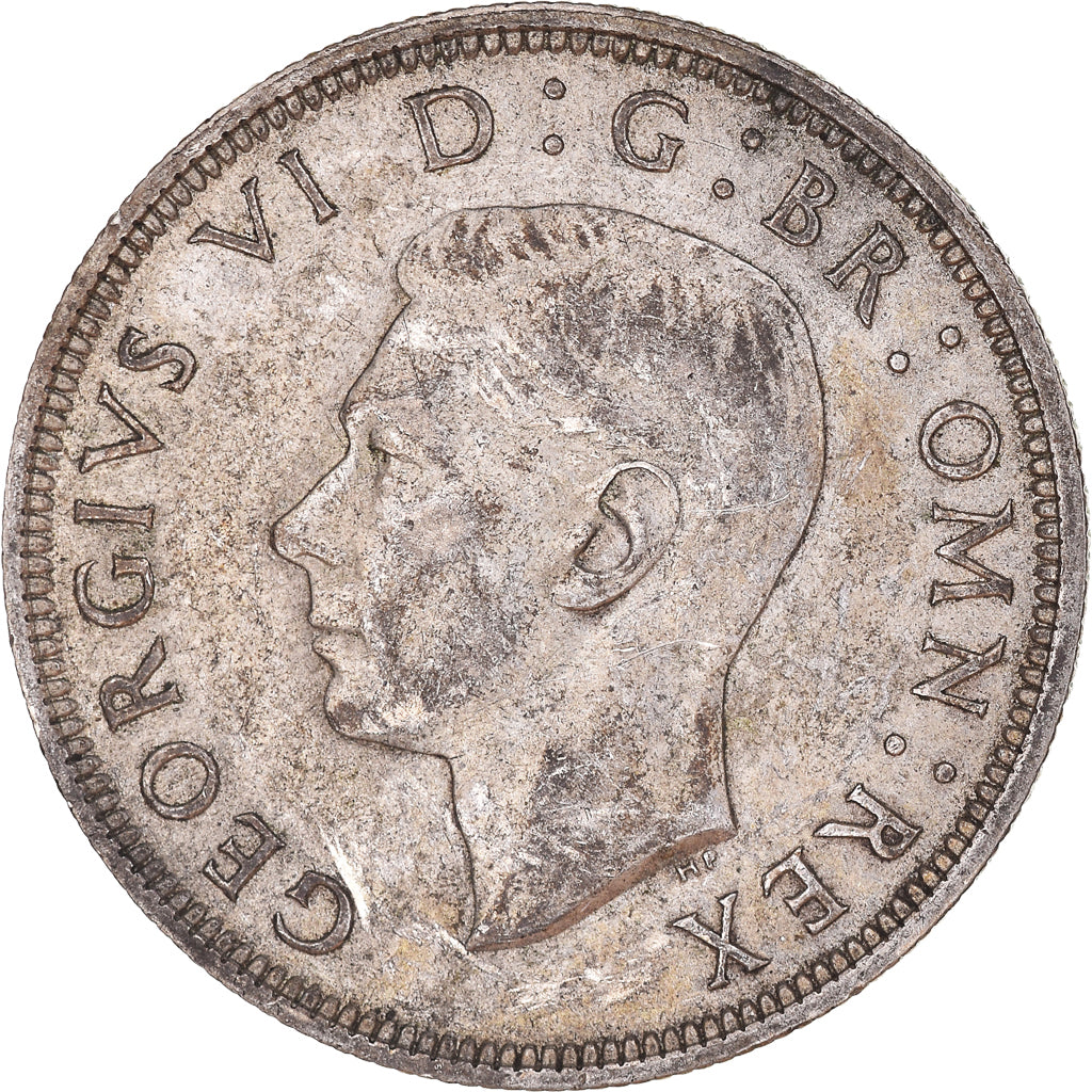 Coin, Great Britain, George VI, 1/2 Crown, 1938, EF(40-45), Silver, KM:856