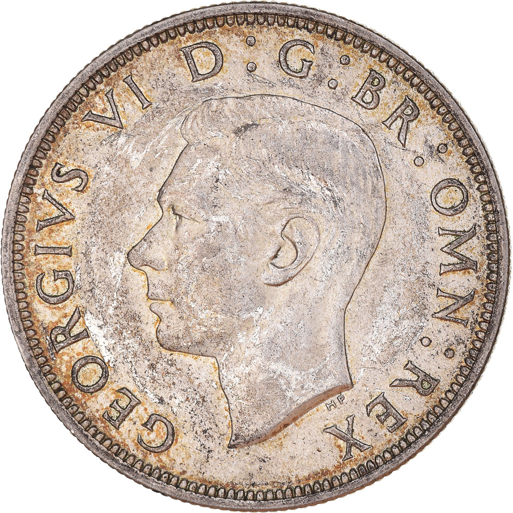 Coin, Great Britain, George VI, 1/2 Crown, 1944, EF(40-45), Silver, KM:856