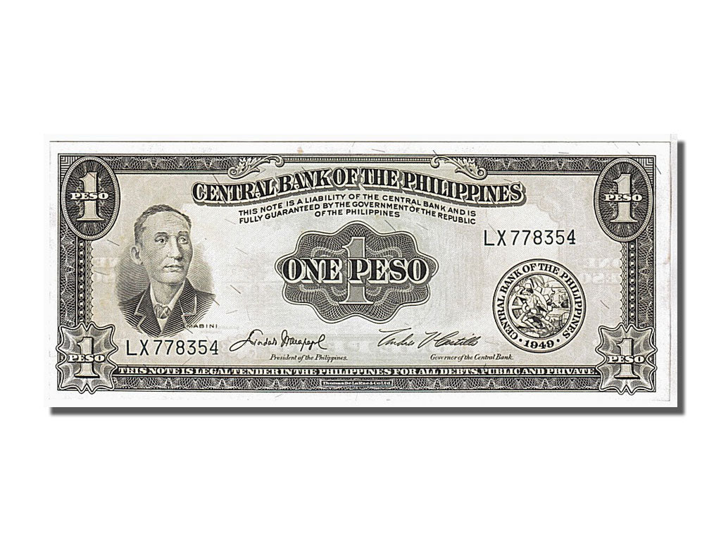 Banconote, Filippine, 1 Peso, KM:133f, FDS