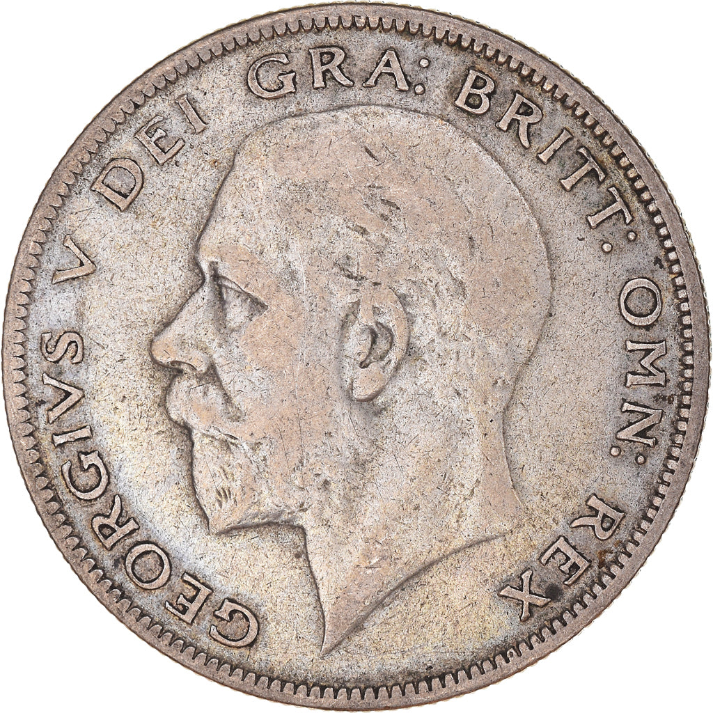 Moneda, Gran Bretaña, George V, 1/2 Crown, 1928, BC+, Plata, KM:835, Spink:4037