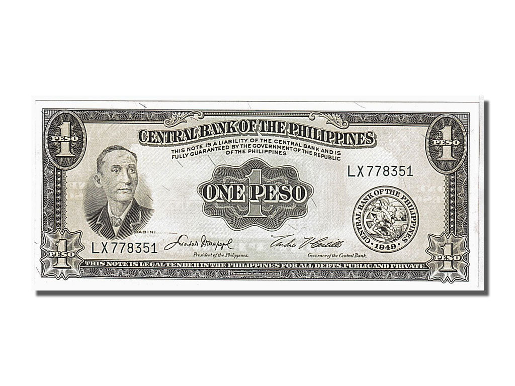 Geldschein, Philippinen, 1 Peso, UNZ