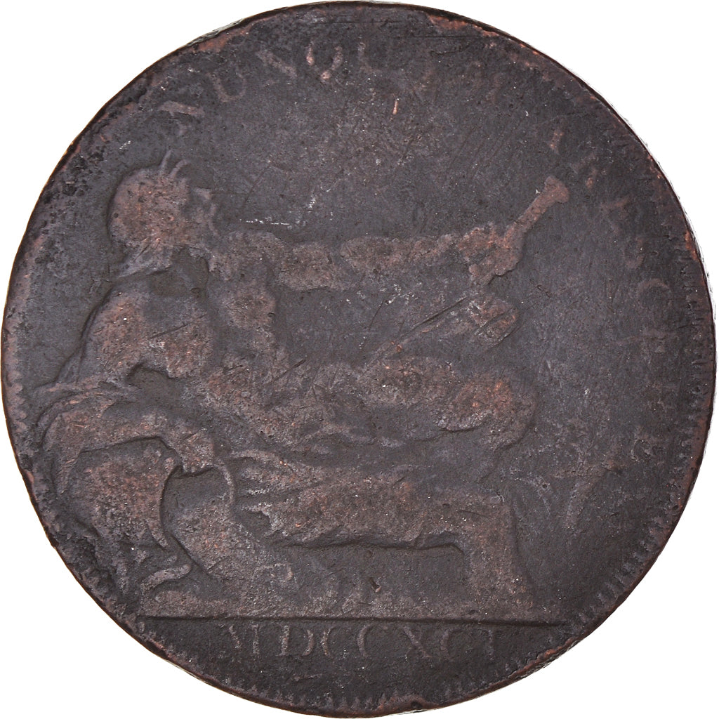 United Kingdom, Halfpenny Token, Lanarkshire - Glasgow / G. Shearer, 1791