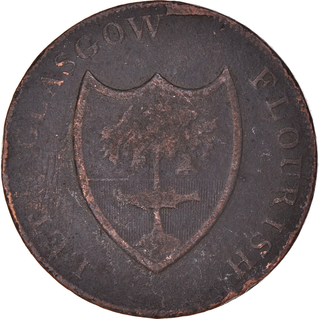 United Kingdom, Halfpenny Token, Lanarkshire - Glasgow / G. Shearer, 1791