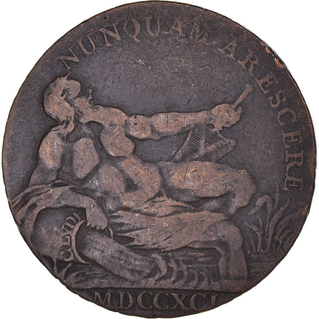 United Kingdom, Halfpenny Token, Lanarkshire - Glasgow / G. Shearer, 1791