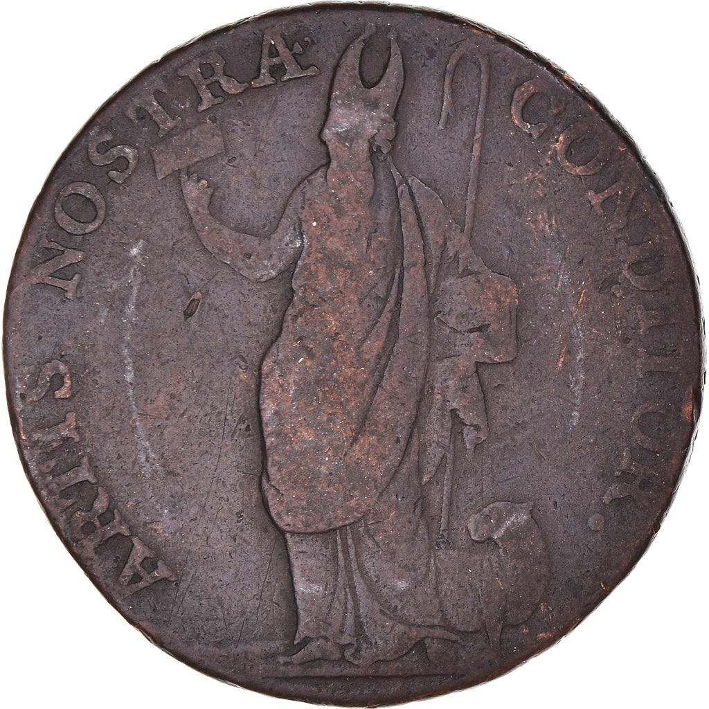 United Kingdom, Halfpenny Token, Yorkshire – Leeds/Paley’s, 1791, VF(30-35)