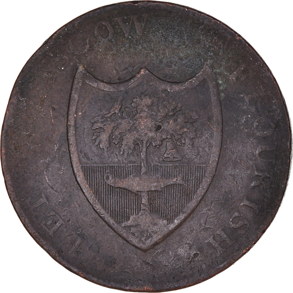 Reino Unido, Halfpenny Token, Lanarkshire - Glasgow / G. Shearer, 1791