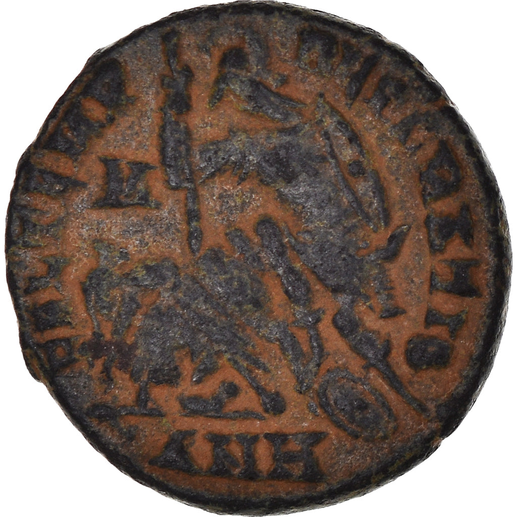 Moneta, Constantius II, Reduced maiorina, 355-361, Antioch, AU(50-53), Brązowy