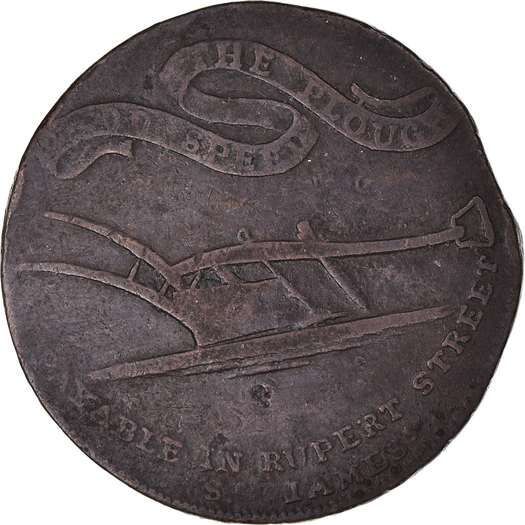 United Kingdom, Halfpenny Token, Middlesex - Rupert Street, VF(30-35), Copper