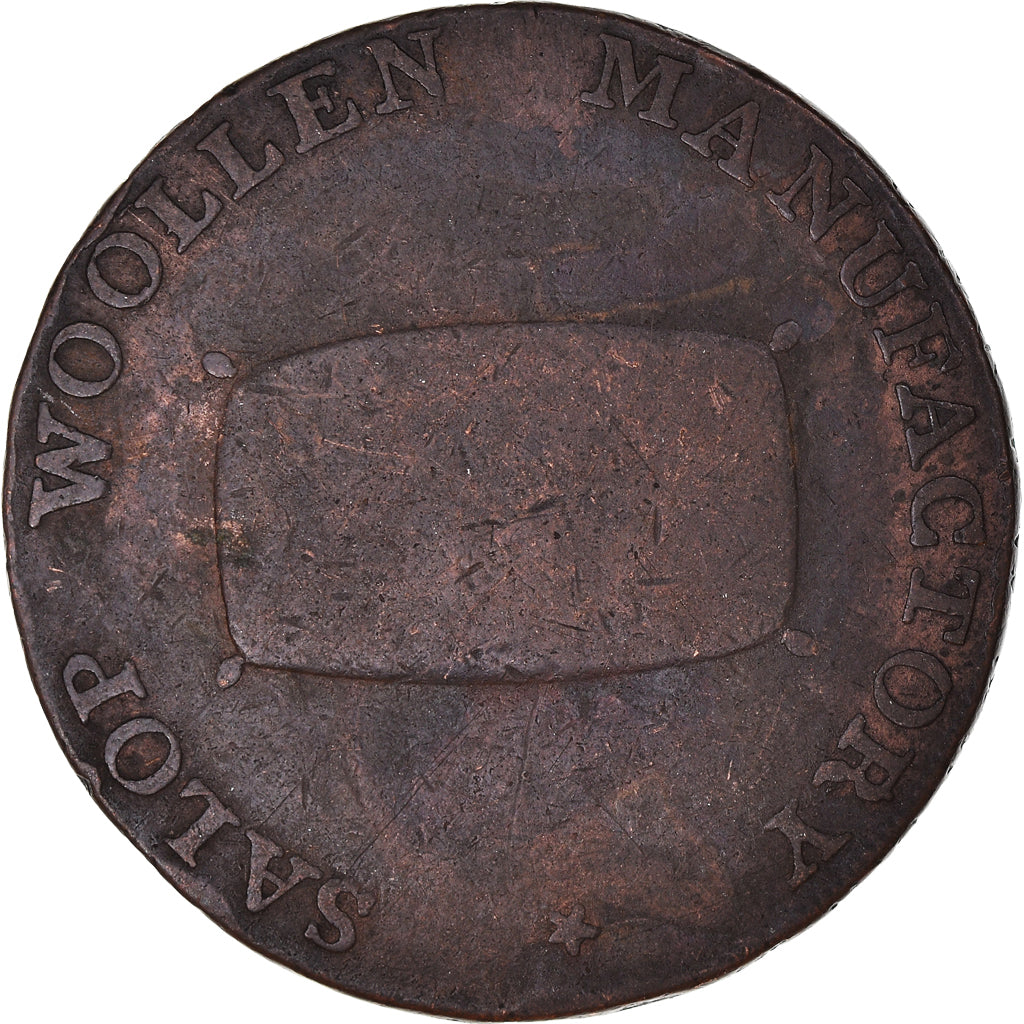 Zjednoczone Królestwo Wielkiej Brytanii, Halfpenny Token, Shrewsbury, 1793