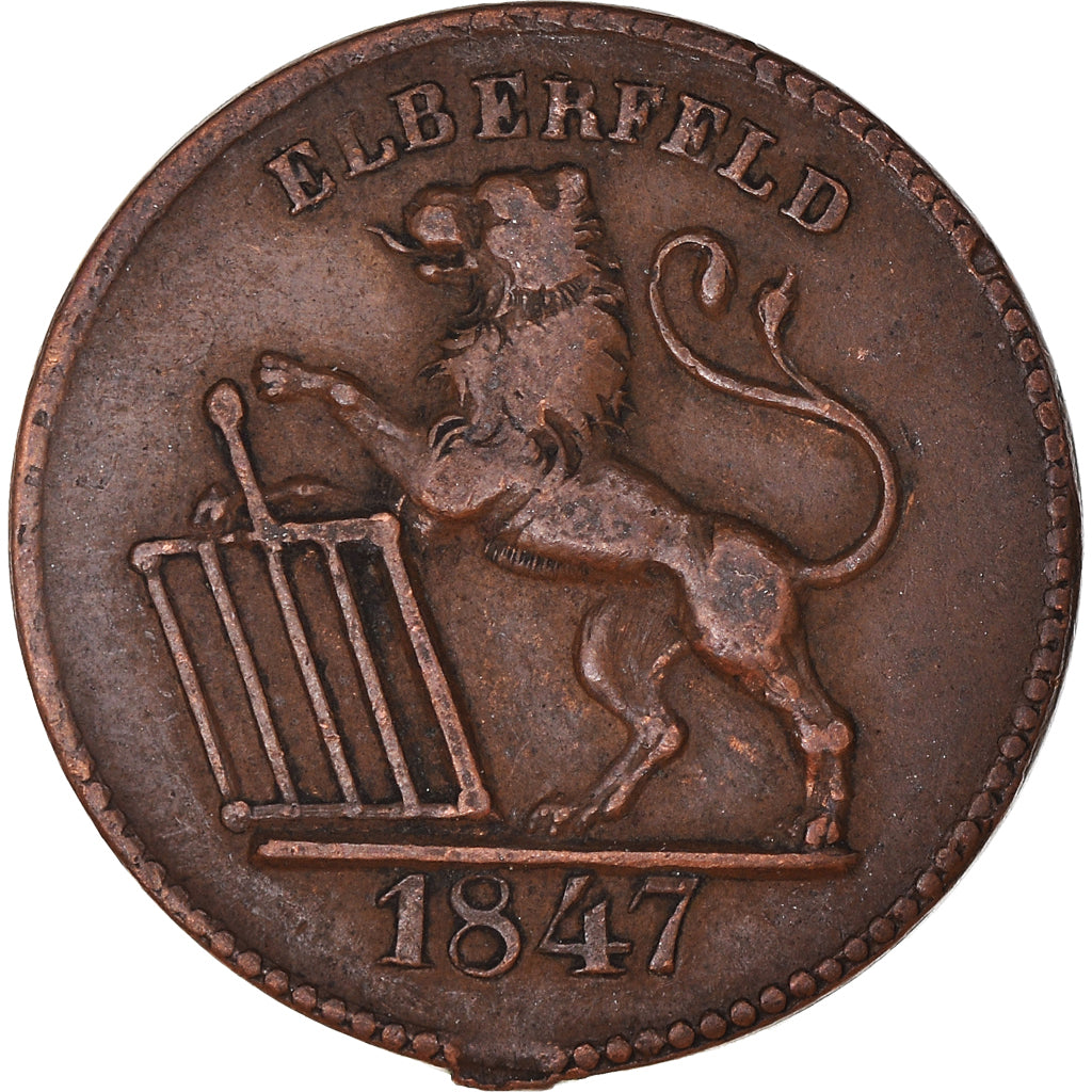 Germania, Food ration token, 1 brod, 1847, BB, Rame