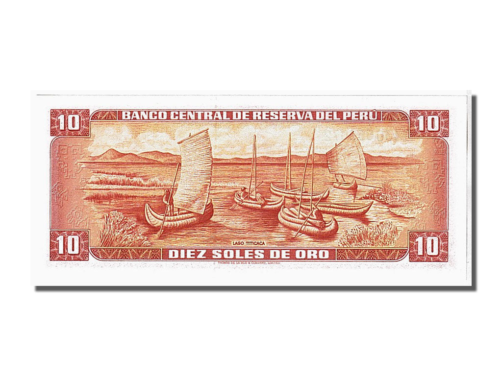 Banconote, Perù, 10 Soles De Oro, 1975, KM:106, FDS