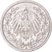 Moneda, ALEMANIA - IMPERIO, Wilhelm II, 1/2 Mark, 1909, Berlin, BC+, Plata