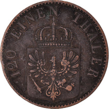 Coin, German States, PRUSSIA, Wilhelm I, 3 Pfennig, 1861, Berlin, VF(30-35)