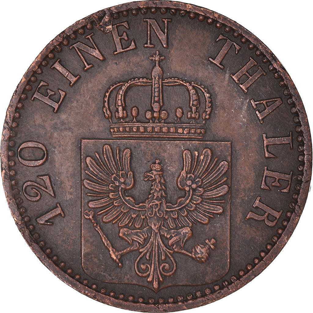 Moneta, Stati tedeschi, PRUSSIA, Wilhelm I, 3 Pfennig, 1868, Hannover, BB+