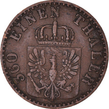 Coin, German States, PRUSSIA, Wilhelm I, Pfennig, 1863, Berlin, VF(30-35)
