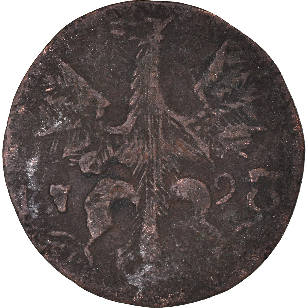 Coin, German States, AACHEN, 4 Heller, 1793, Aachen, VF(20-25), Copper, KM:52