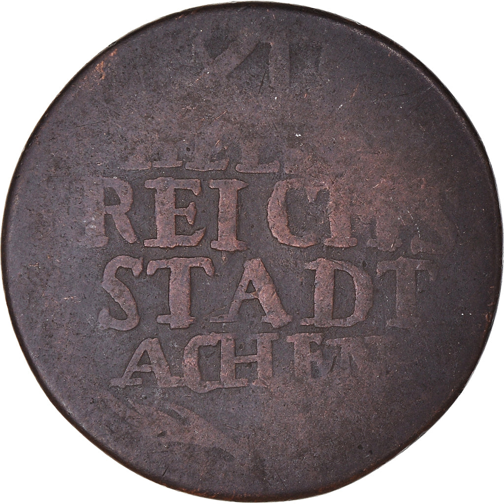 Monnaie, Etats allemands, AACHEN, 12 Heller, 1791, Aachen, TB, Cuivre, KM:51