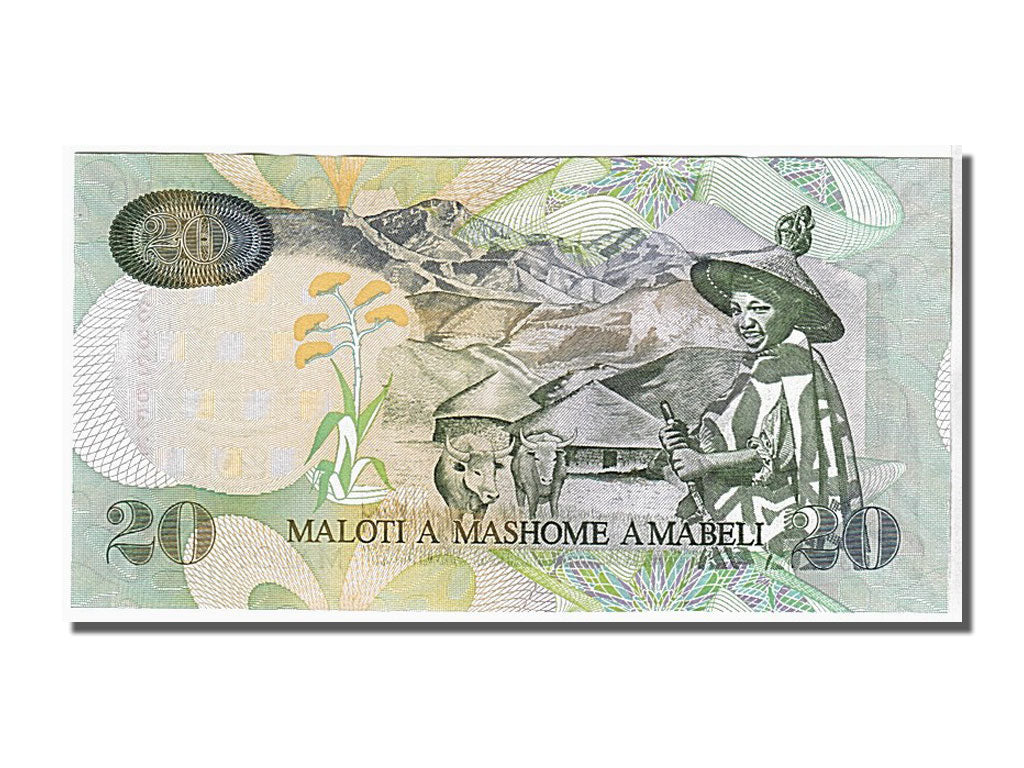 Banknote, Lesotho, 20 Maloti, 2007, KM:16f, UNC(65-70)
