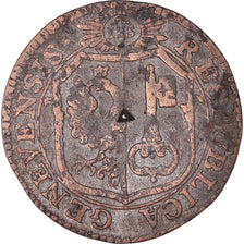 Coin, SWISS CANTONS, GENEVA, 3 Sols, 1791, Genève, VF(30-35), Billon, KM:89