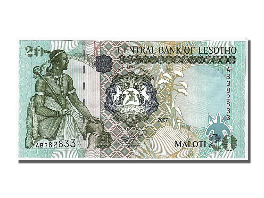Billet, Lesotho, 20 Maloti, 2007, KM:16f, NEUF