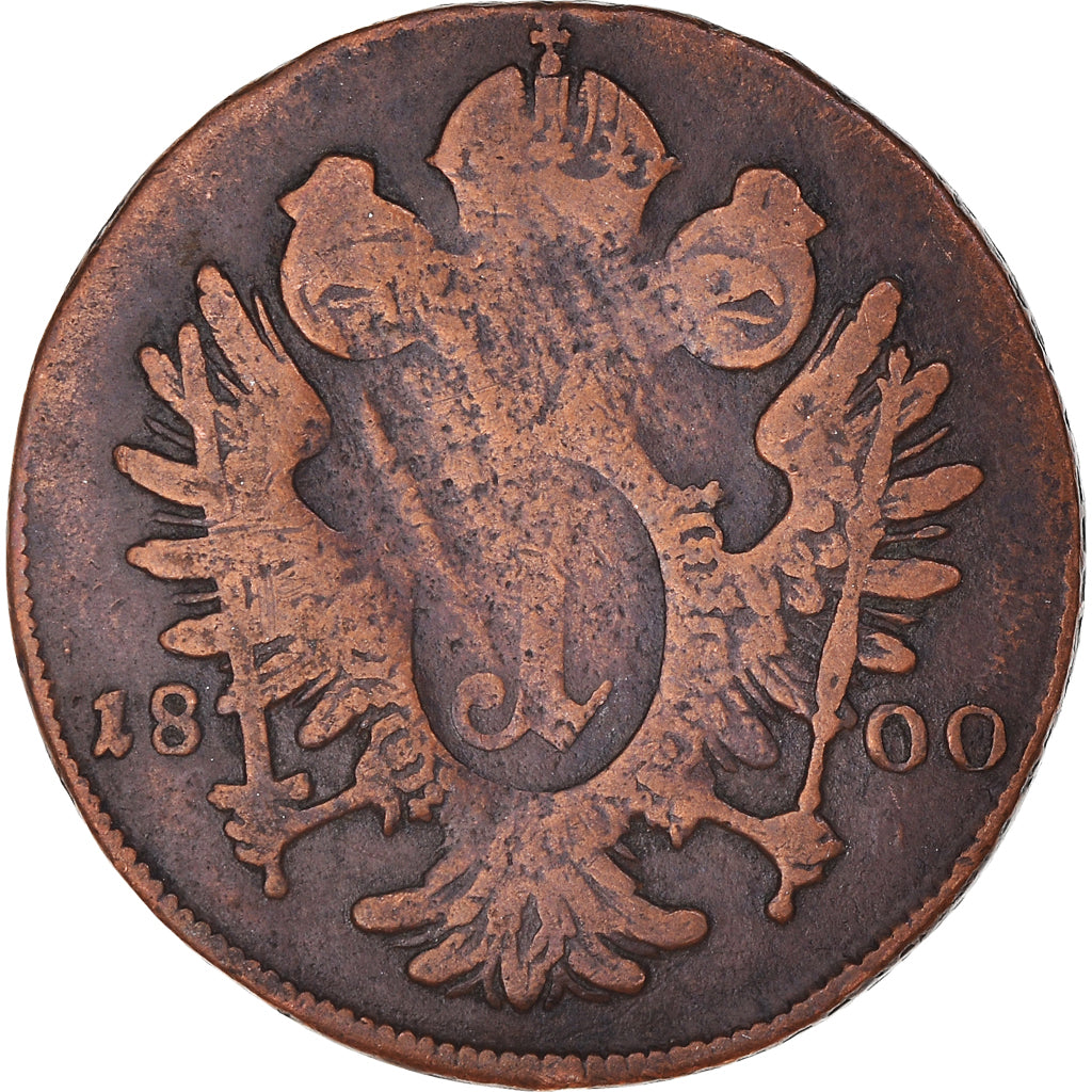 Coin, Austria, Franz II (I), Kreuzer, 1800, Prague, VF(20-25), Billon, KM:2111