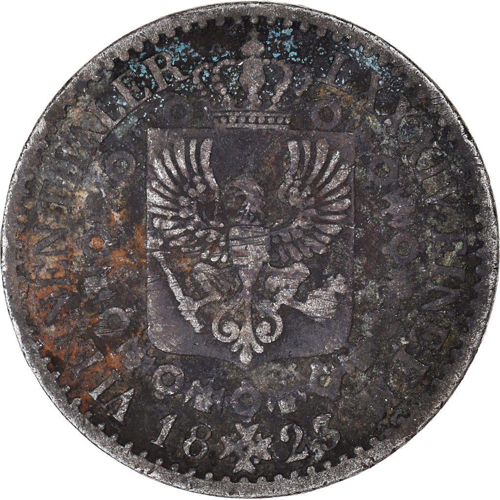 Monnaie, Etats allemands, PRUSSIA, Friedrich Wilhelm III, 1/6 Thaler, 1823