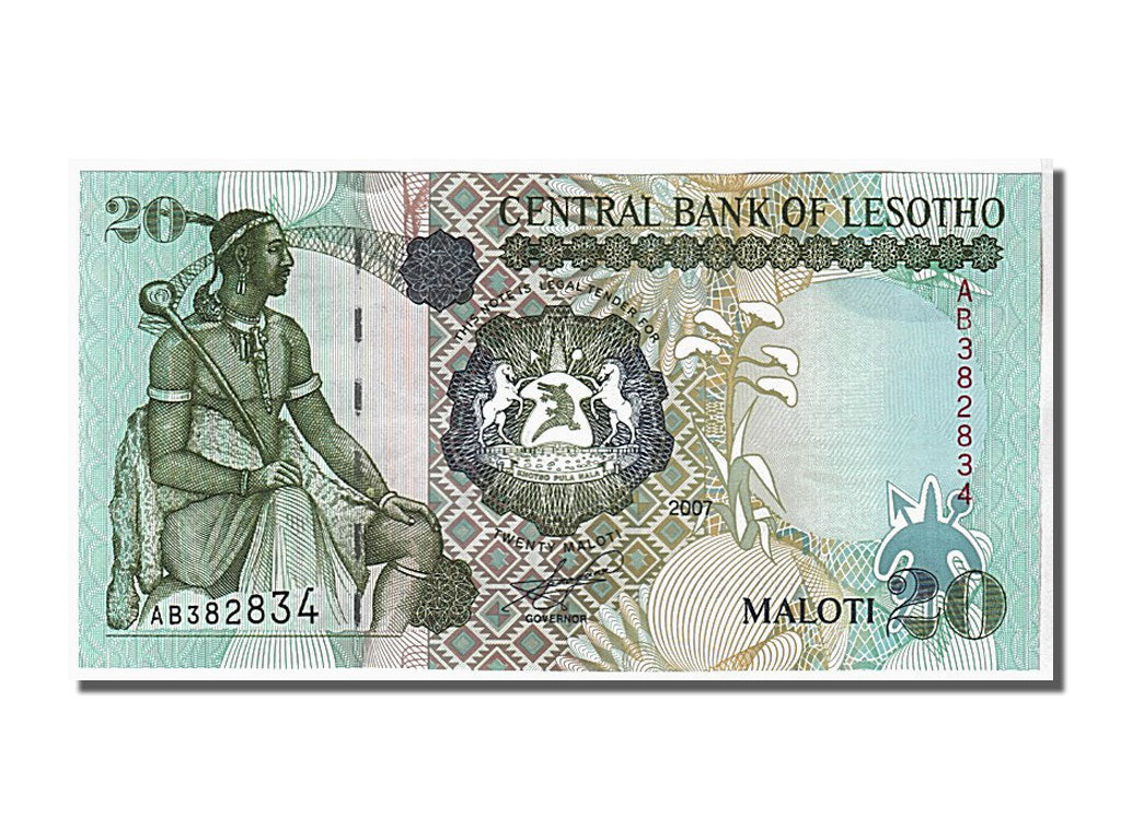 Banknote, Lesotho, 20 Maloti, 2007, UNC(65-70)