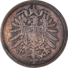 Coin, GERMANY - EMPIRE, Wilhelm I, 2 Pfennig, 1876, Hannover, EF(40-45), Copper