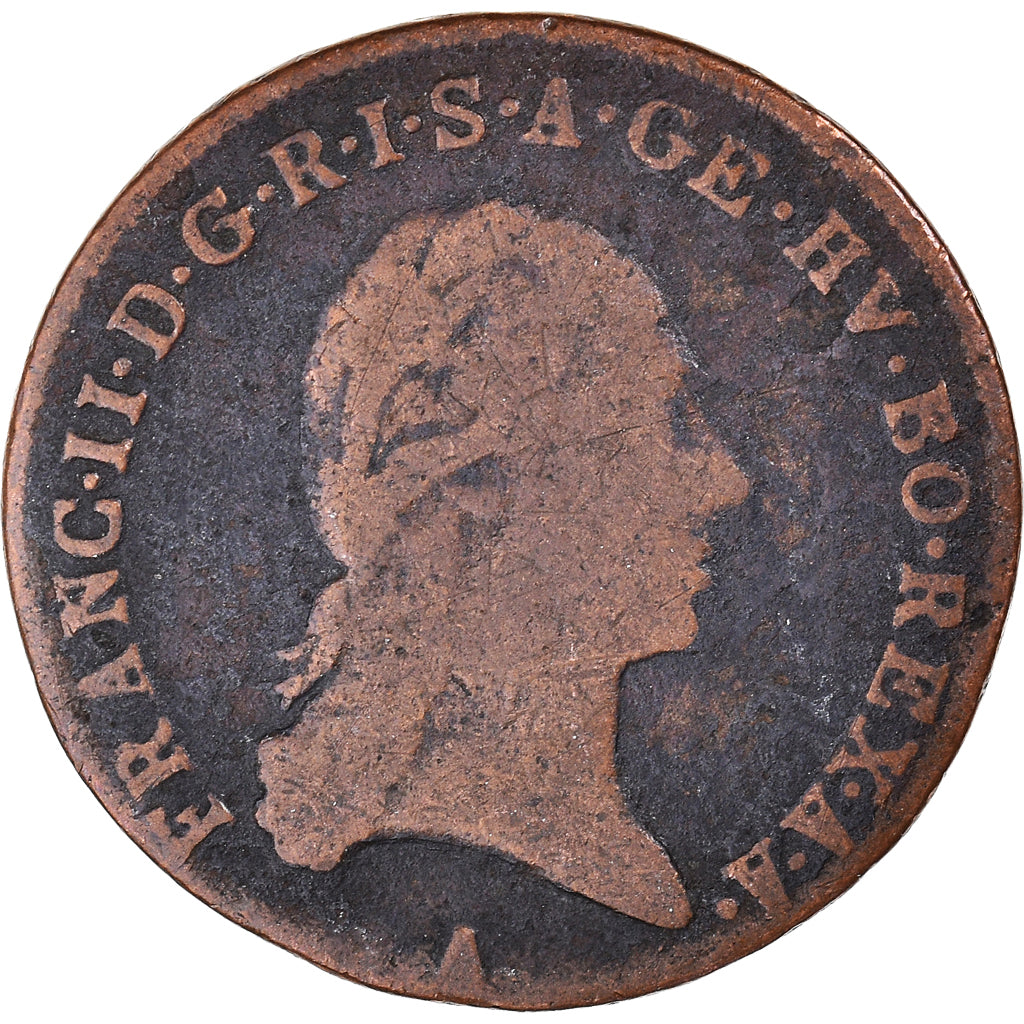 Moneda, Austria, Franz II (I), Kreuzer, 1800, Vienna, BC+, Vellón, KM:2111
