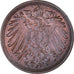Coin, GERMANY - EMPIRE, Wilhelm II, Pfennig, 1902, Munich, AU(50-53), Copper