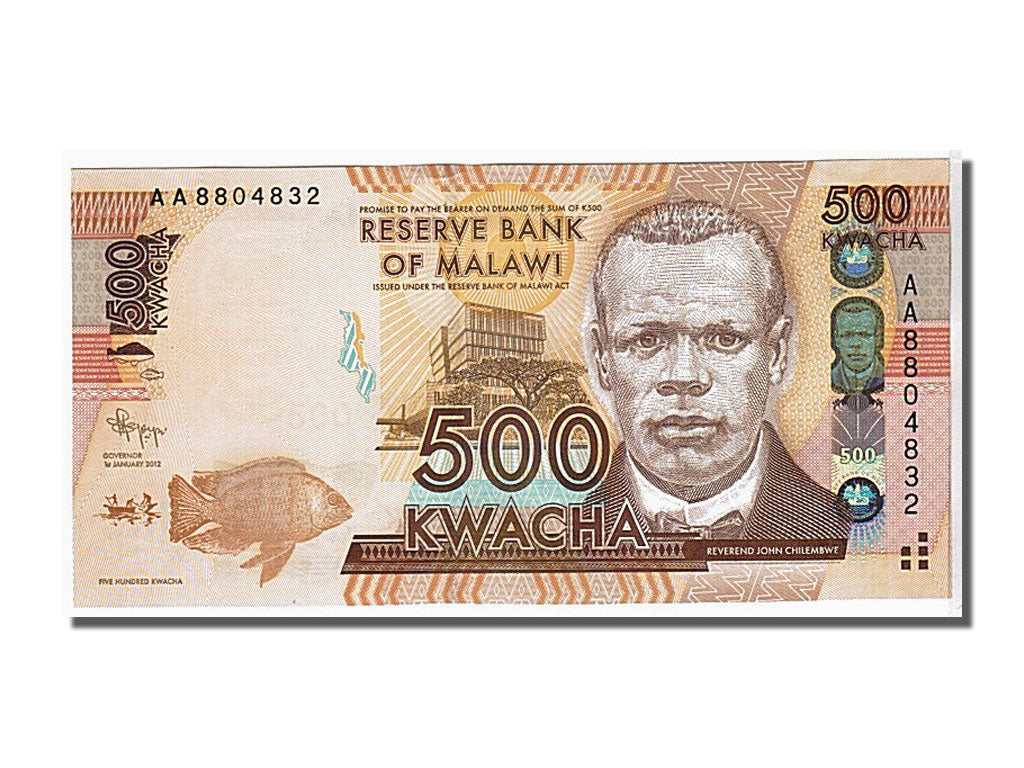 Banconote, Malawi, 500 Kwacha, 2012, KM:61, FDS
